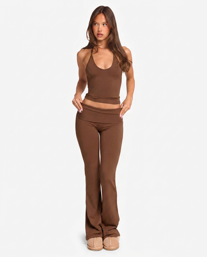 Formella Flare Fold Over Leggings