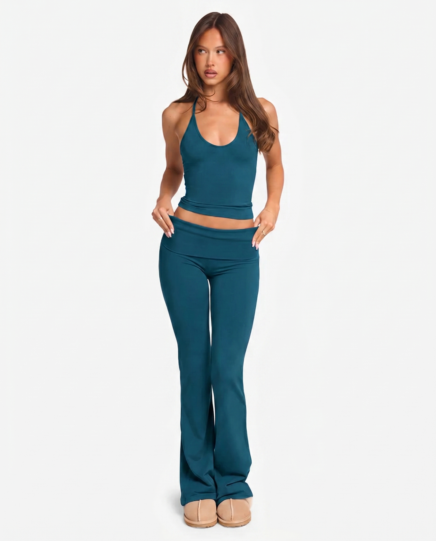 Formella Flare Fold Over Leggings