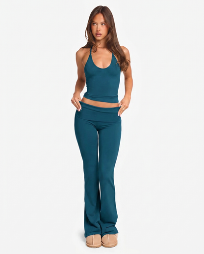 Formella Flare Fold Over Leggings